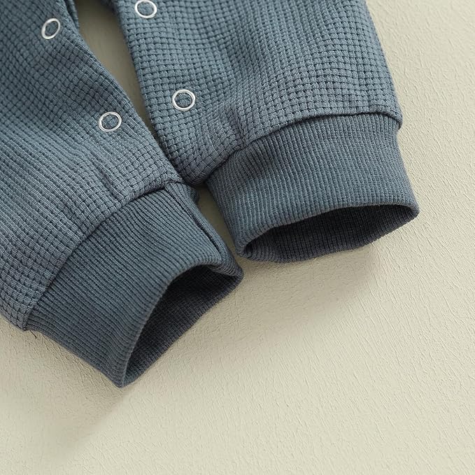 Kuriozud Newborn Infant Unisex Baby Boy Girl Clothes Button Romper Jumpsuit Basic One Piece Outfits