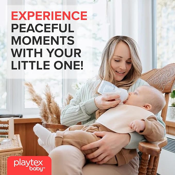 Playtex Baby Nurser Pre-Sterilized Disposable Drop-Ins Baby Bottle Liners, 4 Oz (50 Count), Anti-Colic, Gas Reduction, Easy to Clean, Closer to Breastfeeding, Perfect for Travel and On The Go