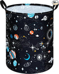 Round Laundry Hamper Storage Basket Laundry Organizer Hamper Storage Bins Clothes and Toys Box Nursery Hamper Gift Basket For Kids with Handles