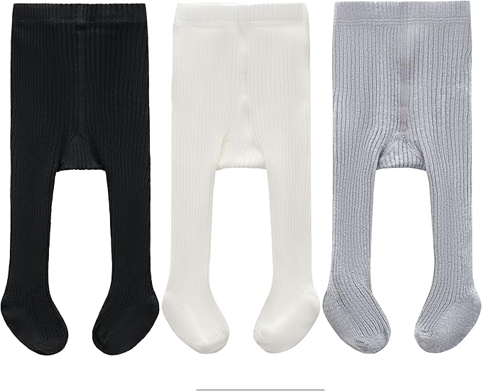 CECORC Baby Girls Tights Toddler Cable Knit Leggings Thick Cotton Infant Stockings Pantyhose 1-10T