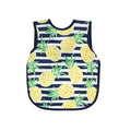 BapronBaby Pineapple Stripes Bapron - No Neck Tie Safer Bib for Baby & Toddler - Soft Waterproof Stain Resistant - Machine Washable - Sz Preschool 3-5yrs