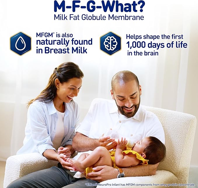 Enfamil NeuroPro Baby Formula, MFGM* 5-Year Benefit, Expert-Recommended Brain-Building Omega-3 DHA, Exclusive Immune Supporting HuMO6 Blend, Ready-to-Feed Infant Formula, Liquid, 32 Fl Oz (6 Count)
