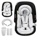 Infant Car Seat Insert with Removable Cushion for Baby Preemie Newborn Infant, Reversible carseat Insert Head Body Support Fits for Stroller, Baby Swing, Rocker, Bouncer, Bassinet - Grey