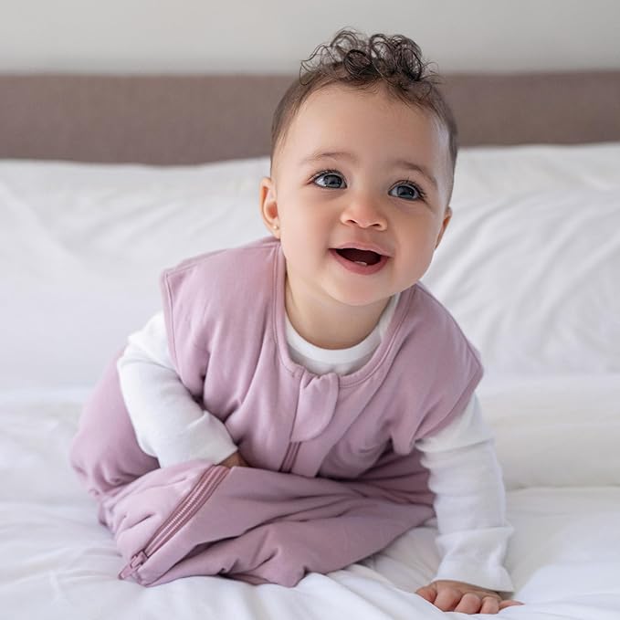HALO SuperSoft Bamboo Wearable Blanket 1.5 TOG – Buttery Soft, Plush Baby Sleep Sack for Newborns, Infants & Toddlers, Hip-Healthy Design, Machine Washable, 12-18 Months, Large, Mauve