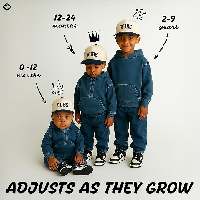 Funky Junque Premium Kids Trucker Hat Vintage Snapback Baseball Cap - Toddler Designs, Infant Sizes