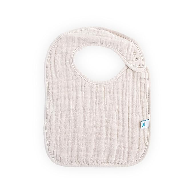Little Unicorn Premium Classic Bib 3 pack | Adjustable as baby grows | Soft fabric on skin | Great for first time eaters (Tropical Leaf)