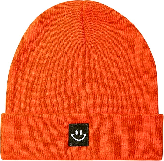 Baby Beanie Knit Ski Hat with Cute Face for Girls Boys 0-7 Years