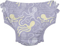 green sprouts Baby Toddler Eco Ruffle Snap Swim Diaper - Lavender Octopus - 12mo