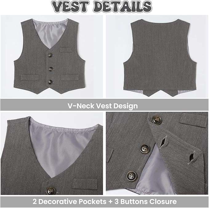 Baby Boy Clothes Suits Infant Gentleman Wedding Outfit Formal Dress Shirt Vest Bowtie Pants 4Pcs Baby Suit Sets