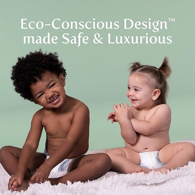 Earth & Eden Sensitive | Eco-Conscious & Hypoallergenic Diapers | Size 2 | 204 Count