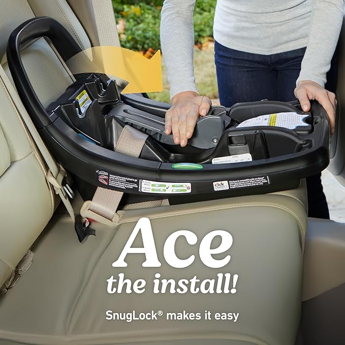 Graco SnugRide SnugFit DLX Infant Car Seat, Baby Car Seat with Anti Rebound Bar for Extra Safety, SnugLock Easy Install Carseat, Baby Registry Must Have, Gift for New Parents, Maison