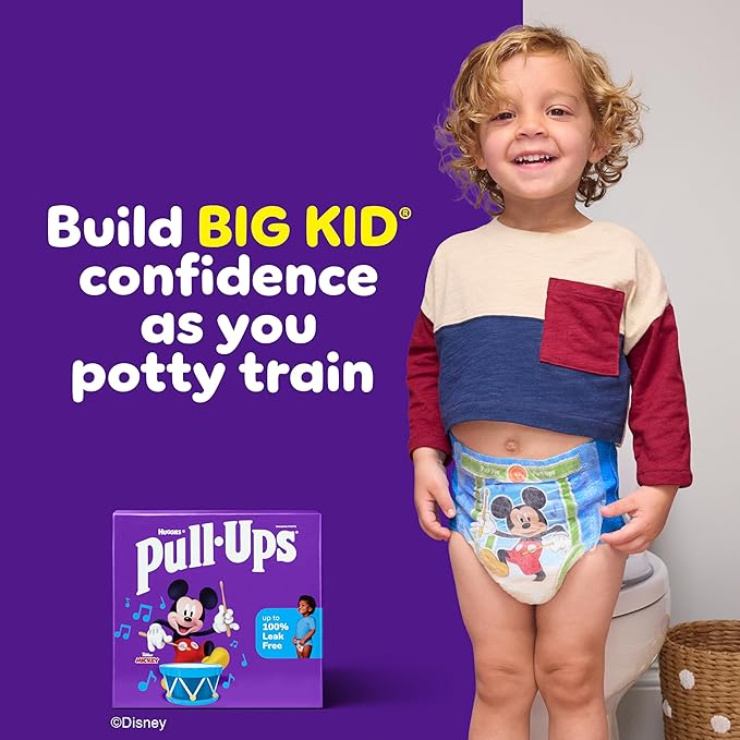 Pull-Ups Boys' Potty Training Pants, Size 3T-4T Training Underwear (32-40 lbs), 66 Count