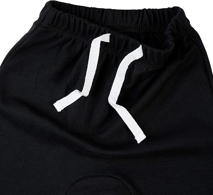 SOBOWO Newborn Baby Boy Girl 3-Pack Joggers Infant Baby Cotton Harem Pants for Toddler Boys Girls 0-3T Interlock 195 GSM