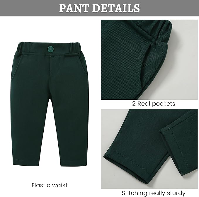 SANMIO Baby Boy Clothes Suits Infant Gentleman Outfit Collared Dress Shirt+Vest+Tie+Corsage+Pants 5Pcs Baby Suit Sets