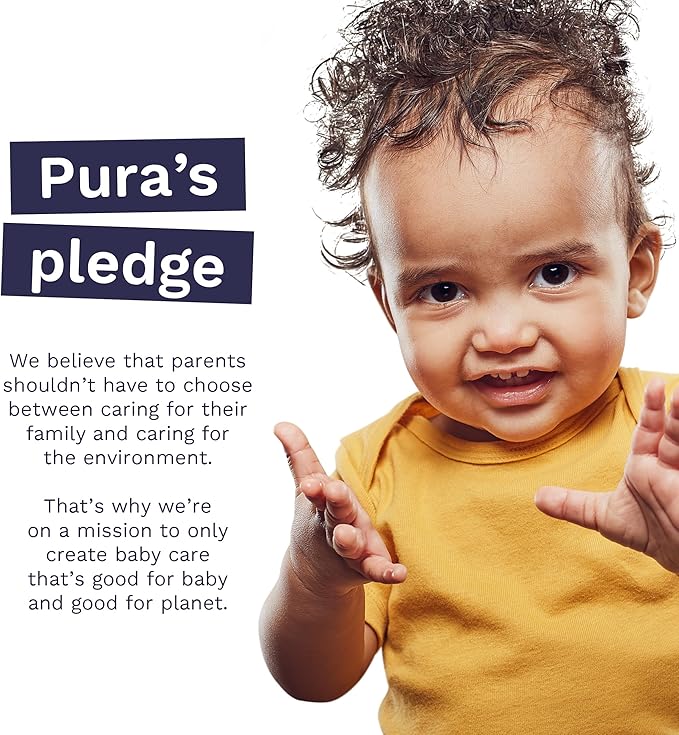 Pura Hypoallergenic Diapers, Size 2 (7-13 lbs) Totally Chlorine Free, Wetness Indicator, Suitable for Sensitive Skin, Soft Organic Cotton, Overnight, 3 Packs of 29 (87 Baby Diapers)