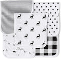 5-Pack Organic Cotton Burp Cloths – Large, Ultra-Soft 3-Layer Towels for Burping, Shoulder & Hand Use, Highly Absorbent