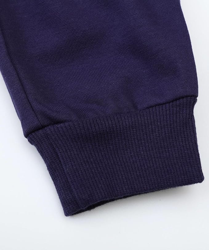 LOKTARC 2 Pack Boys Drawstring Sweatpants Cute Pattern Cotton Sport Jogger Pants