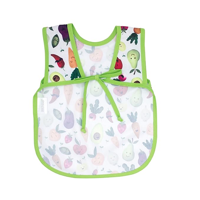 BapronBaby Market Fresh Bapron - No Neck Tie Safer Bib for Baby & Toddler - Soft Waterproof Stain Resistant - Machine Washable - Sz Baby/Toddler 6m-3T