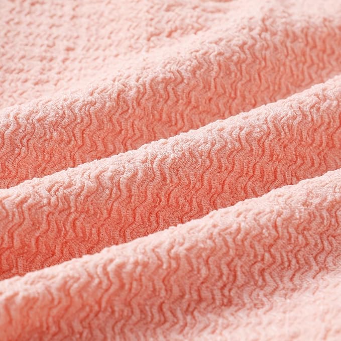 YOUNGER TREE Infant Baby Girls Swimsuit Long Sleeve Swimsuits One Piece Swimsuit Solid Color Bathing Suit with Hat, UPF 50+