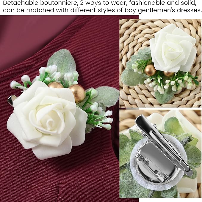 SANMIO Baby Boy Clothes Suits Infant Gentleman Outfit Collared Dress Shirt+Vest+Tie+Corsage+Pants 5Pcs Baby Suit Sets