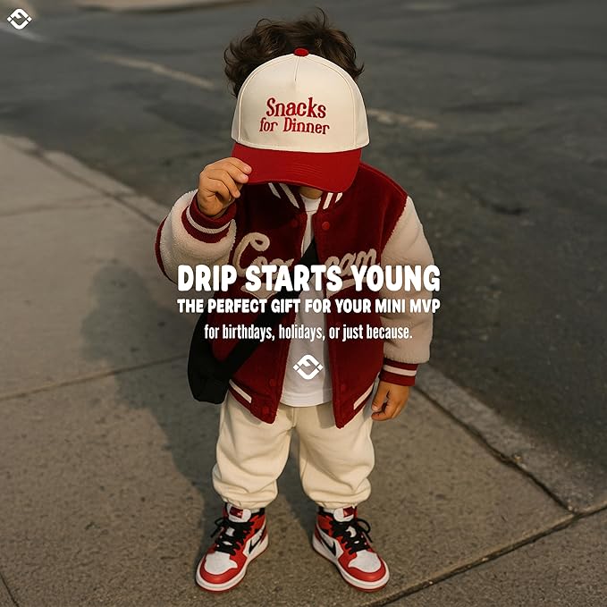 Funky Junque Premium Kids Trucker Hat Vintage Snapback Baseball Cap - Toddler Designs, Infant Sizes
