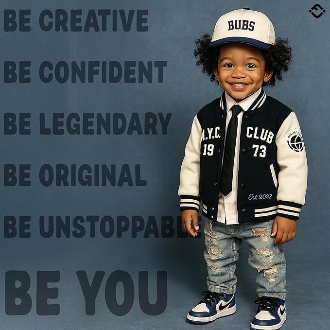 Funky Junque Premium Kids Trucker Hat Vintage Snapback Baseball Cap - Toddler Designs, Infant Sizes