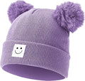 AZJ Baby Beanie Hat Toddler Infant Winter Knitted Hat Kids Soft Warm Pom Pom Beanie Cap for Boys Girls