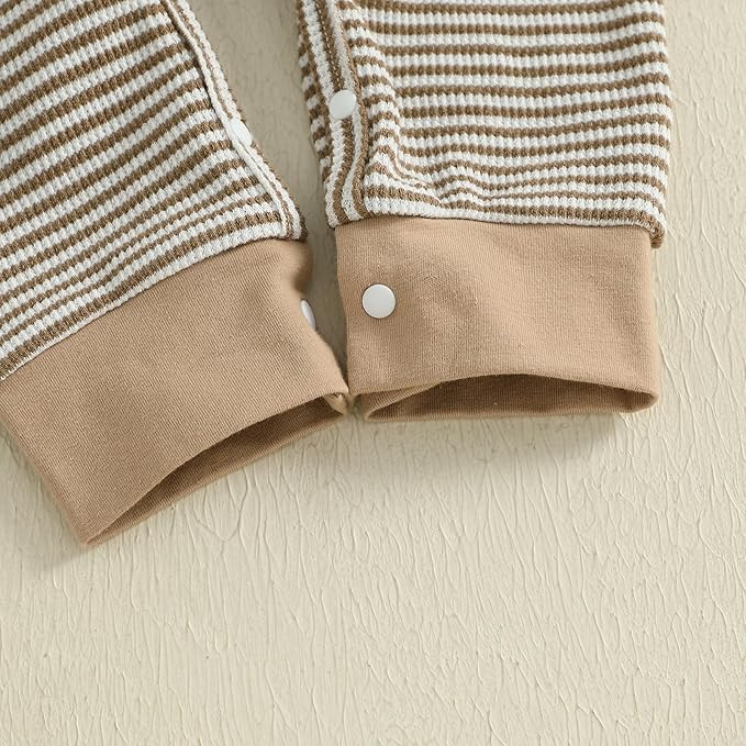 Kuriozud Newborn Infant Unisex Baby Boy Girl Clothes Button Romper Jumpsuit Basic One Piece Outfits