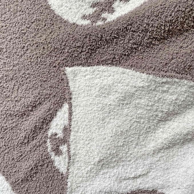 Cozy Baseball Pattern Blanket Perfect Lightweight Bedding for Adults, Soft, Warm, and Plush Soccer Sports Blanket Great for Bed Sofa (Baseball-Brown, 50"x60")