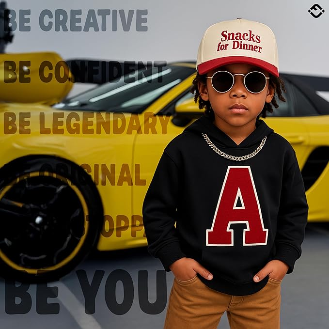 Funky Junque Premium Kids Trucker Hat Vintage Snapback Baseball Cap - Toddler Designs, Infant Sizes