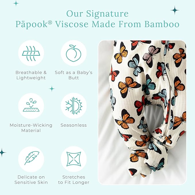 Posh Peanut Convertible Baby Sleepers - Girls Footless Baby Pajamas with 2 Way Zipper for Easy Diaper Changes