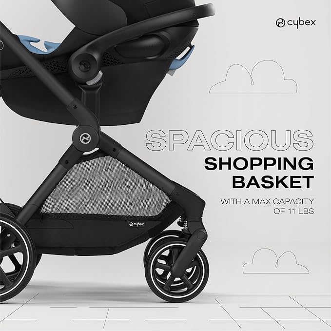 Cybex EOS 2-in-1 Stroller, Moon Black