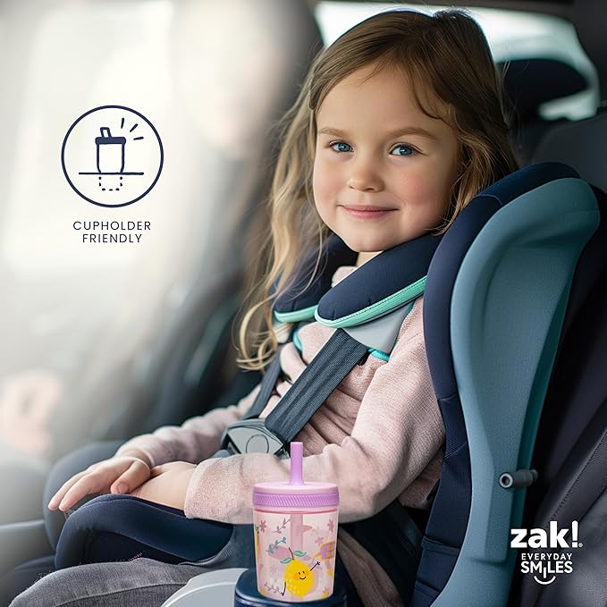 Zak Designs Bluey Kelso Toddler Cups For Travel or At Home, 15oz 2-Pack Durable Plastic Sippy Cups With Leak-Proof Design is Perfect For Kids (Bluey & Friends)
