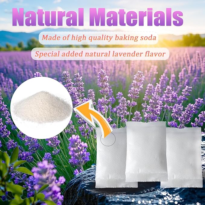 10PCS Lavender Scented Baking Soda Refills for Puck Baking Soda Cartridge, Diaper Pail Deodorizers Odor Absorber Compatible with Munchkin Step and Pail Diaper Pails