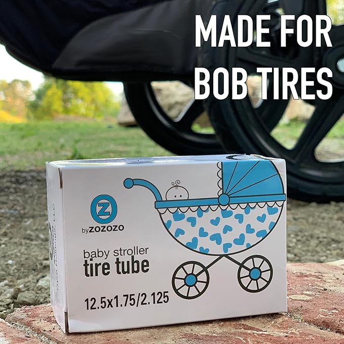 BOB Stroller Tire Tube Replacement – Front Inner Tube [12.5" x 1.75-2.125] for Wayfinder, Alterrain, Revolution Flex/Pro/SE, Strides, Ironman & Duallie Joggers – Durable & Easy to Install