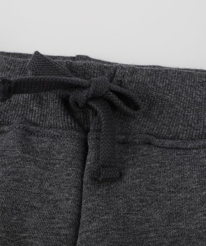 LOKTARC 2 Pack Boys Drawstring Sweatpants Cute Pattern Cotton Sport Jogger Pants