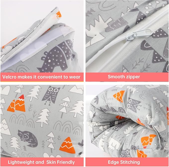 Cozy Cradle Pillow, Baby Feeding Arm Pillow,Soft Cotton Bottle Nursing Arm Pillows for Newborn,Breastfeeding Pillows for More Support for Mom and Baby,Ergonomic Nursing Essentials (Gray)