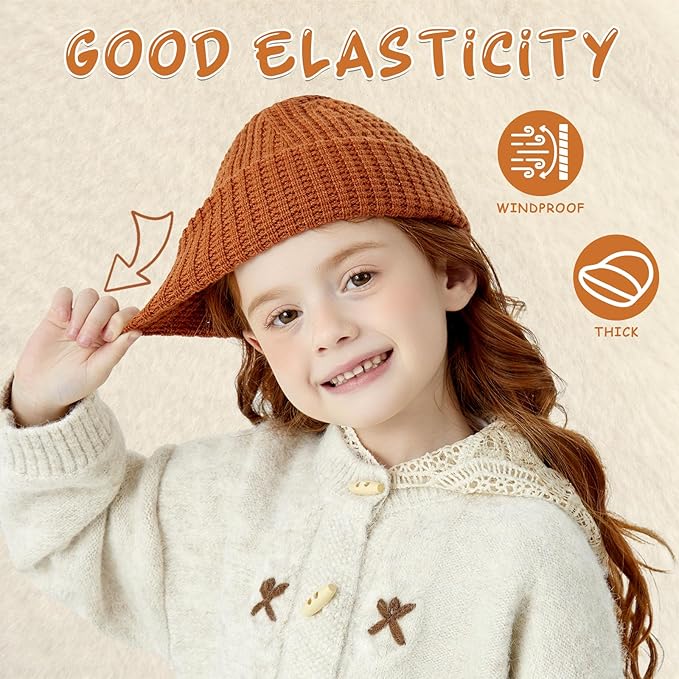 Toddler Beanie Baby Beanies for Kids Boys Winter Hat Girl Cute Kintted Beanie Hats for Kids Soft Warm Hat