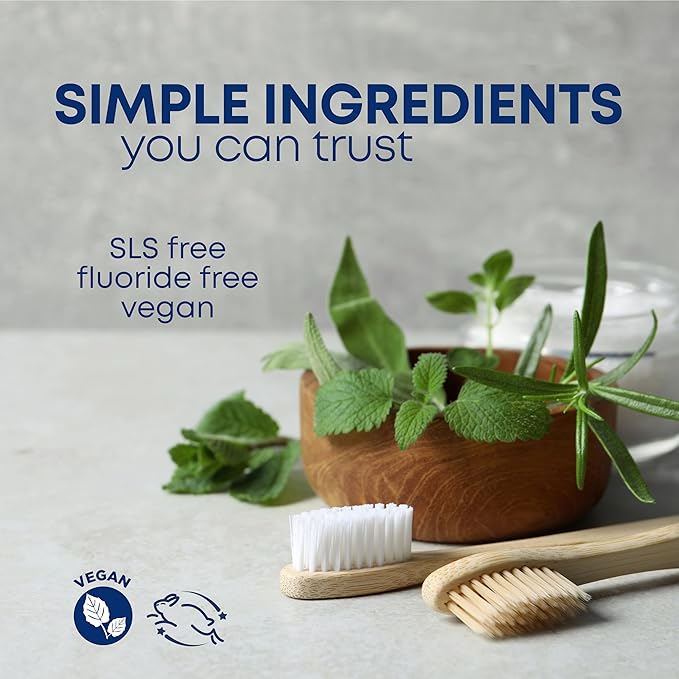 Kiss My Face Super White Toothpaste Gel, Cool Mint Flavor, Removes Plaque and Stains, Teeth Whitening Toothpaste, Fluoride Free, Vegan, 4.5 oz, 3 Pack