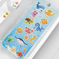 XIYUNTE Baby Bath Mat for Tub Non Slip Kids Bath Mat - 40"x16" Extra Long Bathtub Mat Non Slip Kids, Eco-Friendly Toddler Bath Mats with Suction Cups for Secure Grip, Easy to Clean & Easy Drying