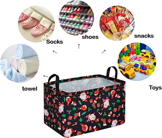 Rectangle Kids Gift Storage Basket Shelf Storage Basket Organizer Box Clothes Laundry Hamper Toys Nursery Basket Baby Laundry Basket with Handles
