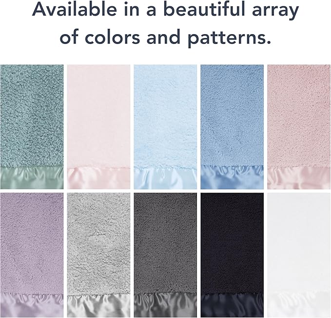 Little Giraffe Chenille Baby Blanket – 29x35” Soft Chenille with Satin Trim, Sage | Ultra-Soft, Gentle & Safe, Lightweight & Breathable for Newborns & Toddlers