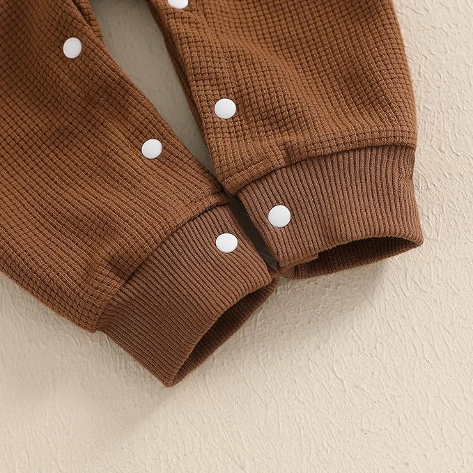 Kuriozud Newborn Infant Unisex Baby Boy Girl Clothes Button Romper Jumpsuit Basic One Piece Outfits