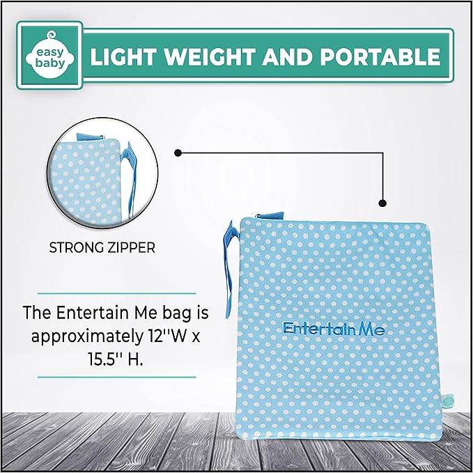 Easy Baby - Diaper, Bottle, and Supplies - Organizer Pouches and Changing Pad - Change, Feed, Dress, and Clean Me (8 Pack Laguna) | Organizing Packing Tote Cubes for Baby Items
