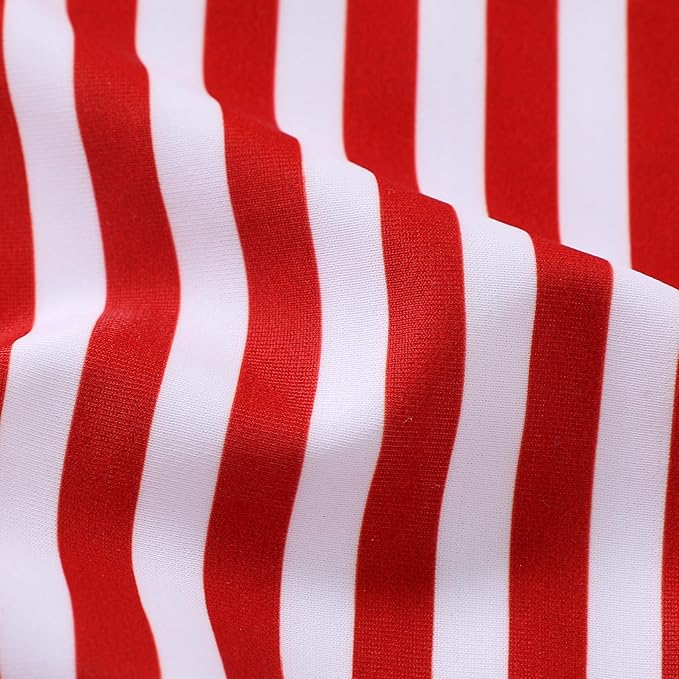 Happy Town Toddler Swimsuit Girl Solid Color Stripe One-Piece Baby Bathing Suits