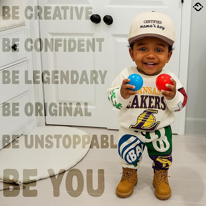Funky Junque Premium Kids Trucker Hat Vintage Snapback Baseball Cap - Toddler Designs, Infant Sizes