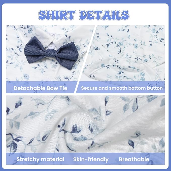 Baby Boy Clothes Suits Infant Gentleman Wedding Outfit Formal Dress Shirt Vest Bowtie Pants 4Pcs Baby Suit Sets