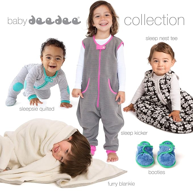baby deedee Sleep Nest Teddy Baby Sleeping Bag, Pink, Medium (6-18 Months)