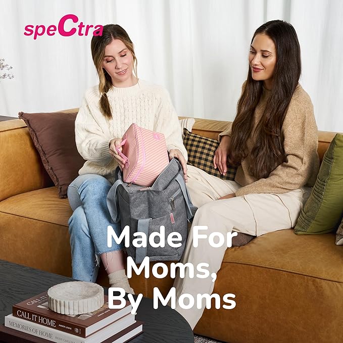 Spectra Baby S1 Plus Premier Rechargeable Breast Pump with Grey Tote Premium Accessory Kit - 24 mm