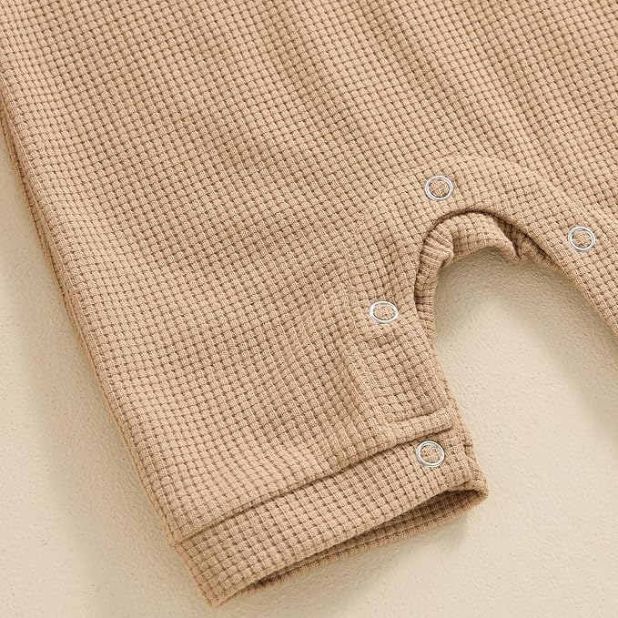 Kuriozud Newborn Infant Unisex Baby Boy Girl Clothes Button Romper Jumpsuit Basic One Piece Outfits